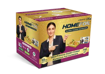 Homefoil - 750 ml Golden Coated Containers