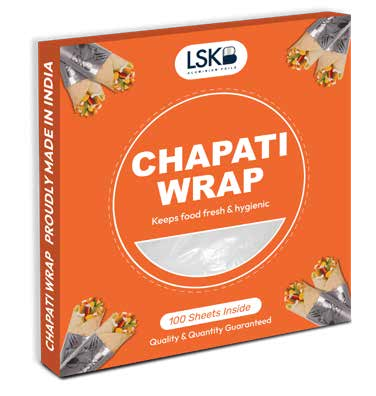 Chapati Wrap - Pre-Cut 100 Sheets