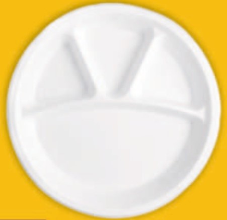 11 Inch 4 Compartment Round