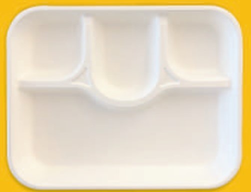 12 Inch 4 Compartment Round