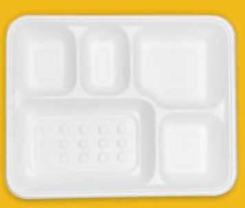 5 Compartment Meal Tray