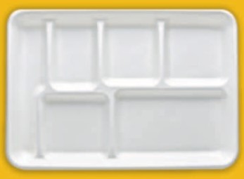 6 Compartment Export Meal Tray