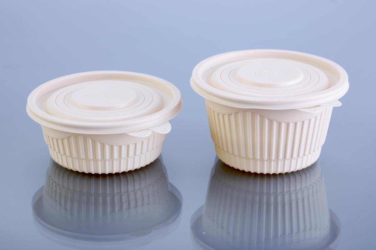 Cornstarch Round Containers with Lid