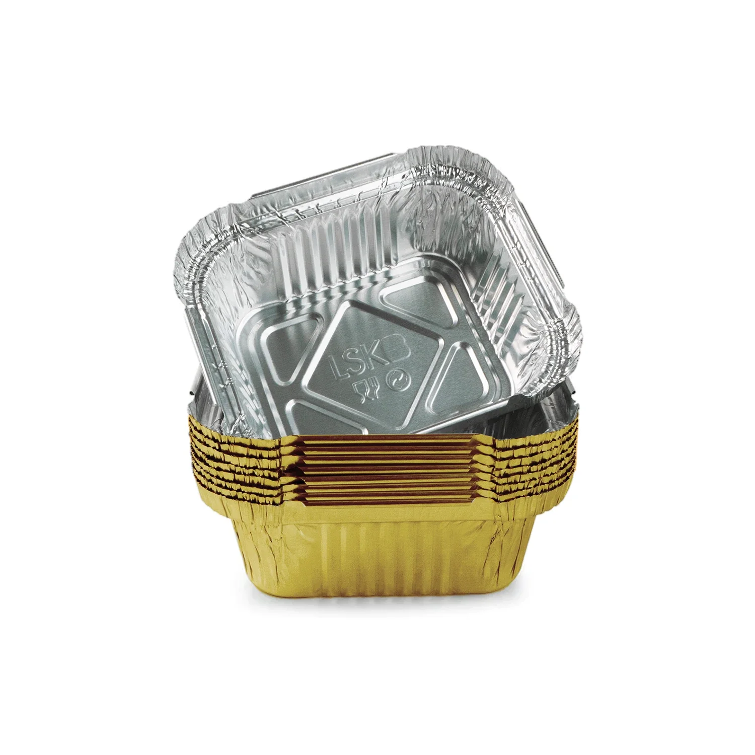 Golden Coated Containers