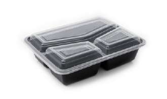 342 RE 3 Compartment Meal Box