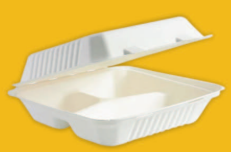 9 Inch x 9 Inch 3 Compartment